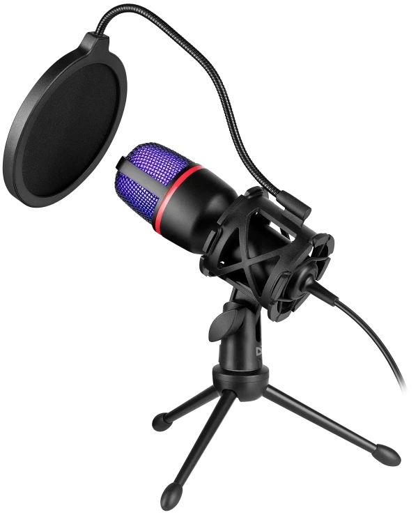 Defender Gaming stream mikrofon Forte GMC 300 3.5mm 1.5m kabl ljubicasti IT KOMPONENTE I PERIFERIJA