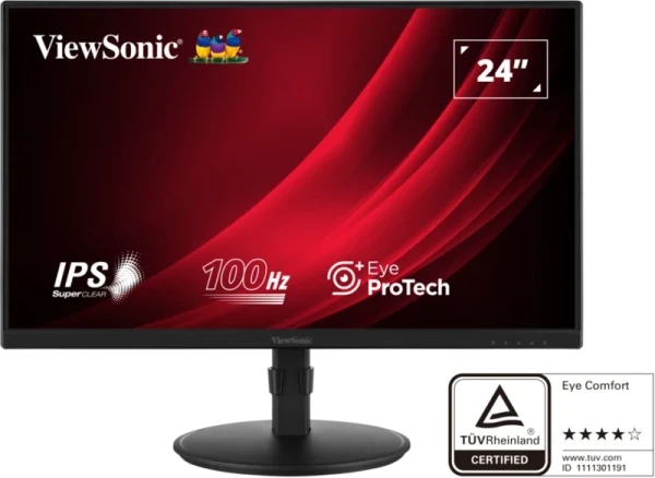Viewsonic Monitor 24 VA2408-HDJ 1920x1080 Full HD IPS 100Hz 1ms MONITORI