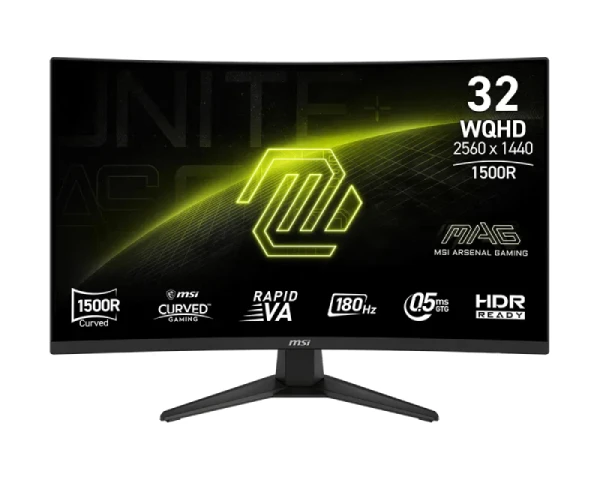 MSI 32 inča MAG 321CQF E18 WQHD 2560x1440 180Hz FreeSync zakrivljeni gaming monitor  MONITORI