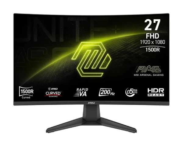 MSI 27 inča MAG 276CF E20 FHD 1920x1080 200Hz FreeSync Premium zakrivljeni gaming monitor  MONITORI