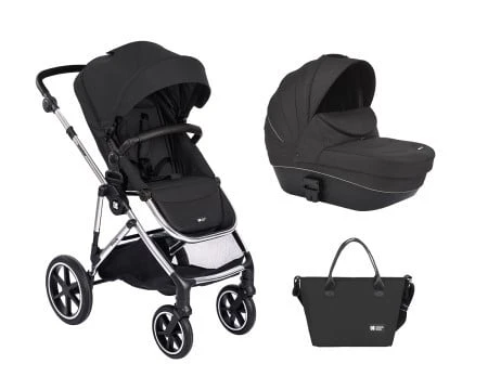 Kikka Boo Kolica THEA black set 3in1 sa tvrdom korpom i autosedištem KKB21108 SVE ZA BEBE I DECU