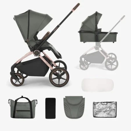 Kikka Boo Kolica KARA premium army green set 2in1 sa tvrdom korpom KKB21166 SVE ZA BEBE I DECU