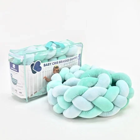 Kikka Boo Pletenica za krevetac trostruka 180 cm mint KKB51140 SVE ZA BEBE I DECU