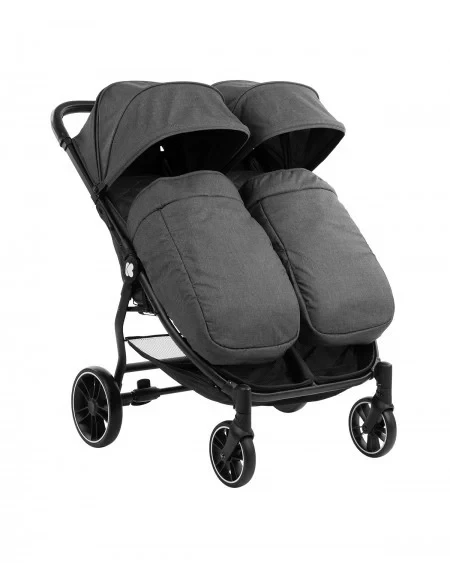Kikka Boo Kolica za blizance HAPPY 2 dark grey KKB40006 SVE ZA BEBE I DECU