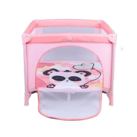 Kikka Boo Prenosiva ogradica sa zipom ENJOY Panda pink KKB50013 SVE ZA BEBE I DECU