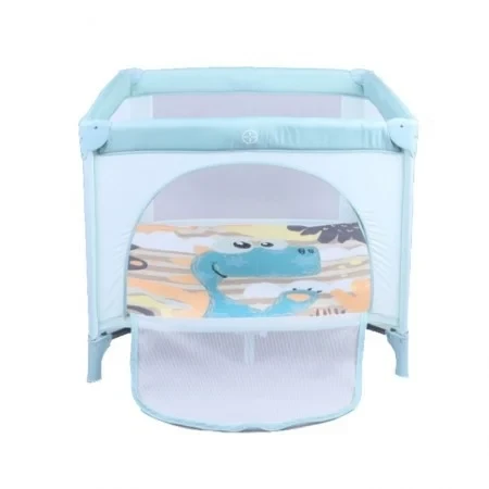 Kikka Boo Prenosiva ogradica sa zipom ENJOY Dino mint KKB50011 SVE ZA BEBE I DECU