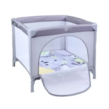 Kikka Boo Prenosiva ogradica sa zipom ENJOY Cat grey KKB50010 SVE ZA BEBE I DECU