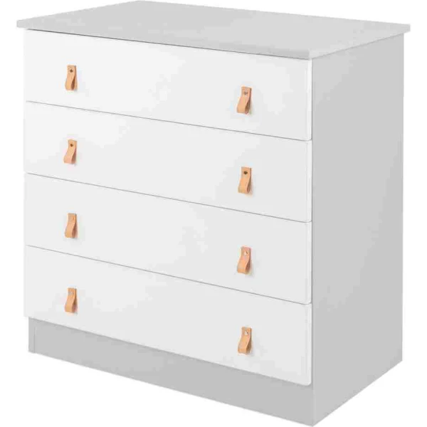 Kikka Boo Drvena komoda ELON grey KKB40033 SVE ZA BEBE I DECU