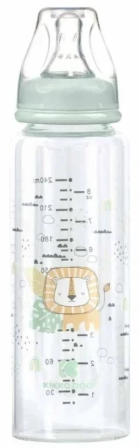 Kikka Boo Flašica staklena Savanna 240ml mint KKB21118 SVE ZA BEBE I DECU