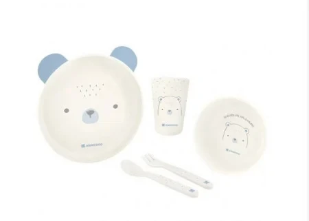 Kikka Boo Set posuđa 4 dela Bear with Me blue KKB40136 SVE ZA BEBE I DECU