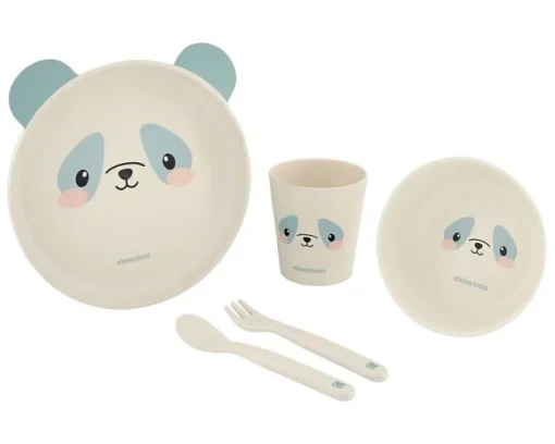 Kikka Boo Set posuđa od bambusa Panda blue KKB40072 SVE ZA BEBE I DECU