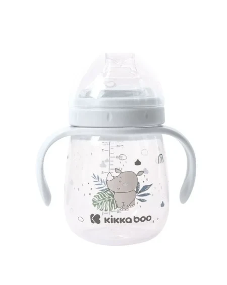 Kikka Boo Šolja sa silikonskim piskom Savanna 240ml blue KKB31063 SVE ZA BEBE I DECU
