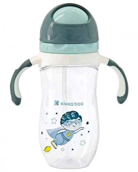 Kikka Boo Šolja tritan sa slamkom i ručicama 300ml Superboy KKB20063 SVE ZA BEBE I DECU