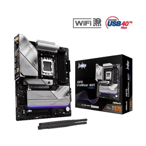 ASRock MB AM5 X870 LIVEMIXER WIFI IT KOMPONENTE I PERIFERIJA