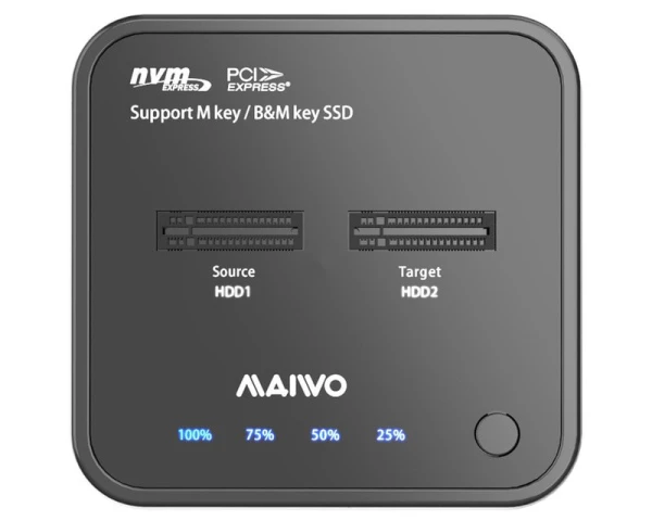 MAIWO Docking Station USB-C 3.2 na 2x M.2 NVMe Clone K3016P2 IT KOMPONENTE I PERIFERIJA