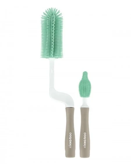 Kikka Boo Set silikonskih četki za čišćenje flašica i cucli 2 dela mint KKB90077 SVE ZA BEBE I DECU