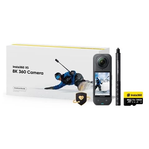 Insta360 X5 Snowboard Bundle TV, AUDIO,VIDEO