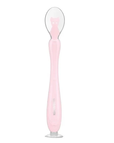 Kikka Boo Silikonska kašičica sa vakumom 1 kom pink KKB40108 SVE ZA BEBE I DECU