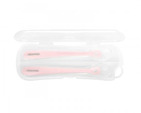 Kikka Boo Silikonske kašičice u kutiji 2 kom pink KKB40063 SVE ZA BEBE I DECU
