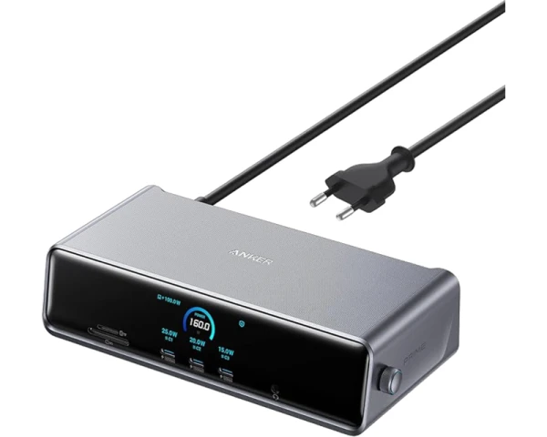 ANKER Prime Docking Stanica 140W, 14u1, Display Link, siva  MOBILNI TELEFONI I TABLETI