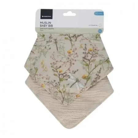 Kikka Boo Portikle od muslina set 2 kom Dreamy Fields Grey KKB31071 SVE ZA BEBE I DECU