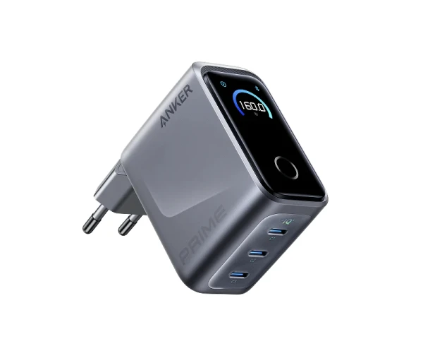 ANKER Prime 160W GaN zidni brzi punjač, 3-porta (3x USB-C) srebrni  MOBILNI TELEFONI I TABLETI