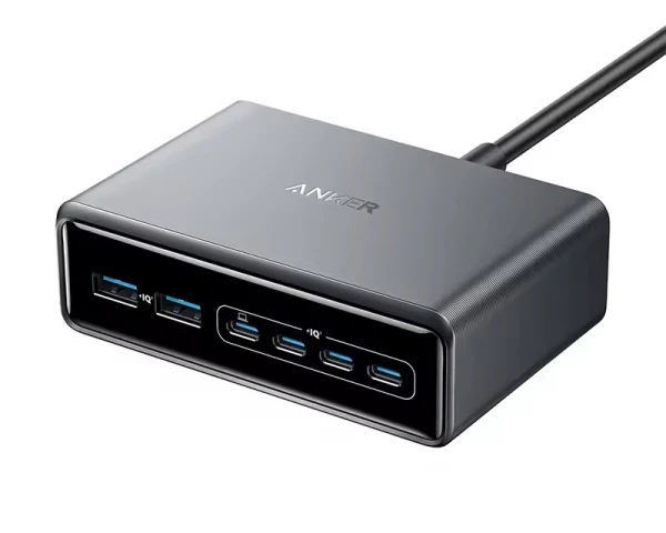 ANKER Prime 200W GaN stoni brzi punjač, 6-portova (4x USB-C i 2x USB-A) srebrni  MOBILNI TELEFONI I TABLETI