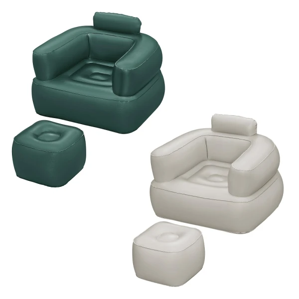 Bestway Comfi Cube fotelja na naduvavanje sa tabureom 107×99×80 cm BAŠTA, BAZENI I ALATI