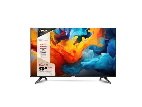 Televizor Fox 50WOS626D Smart, DLED, 4k UHD, 50''(127 cm), ATV-DTV-C-T-T2-S-S2 TV, AUDIO,VIDEO