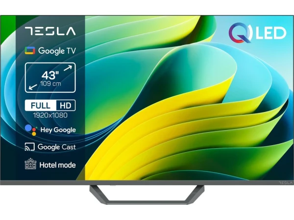 Tesla Televizor Q43E665GFS QLED 43'' smart Google TV siva TV, AUDIO,VIDEO