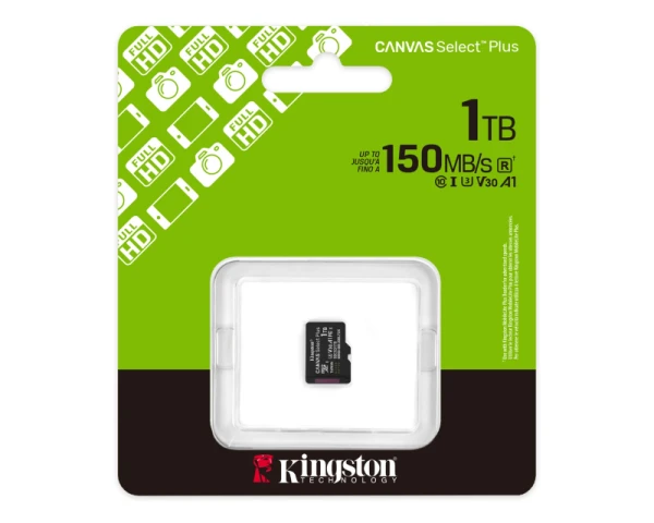 KINGSTON Memorijska kartica U1 V10 SDXC 1TB Canvas Select Plus G3 150R A1 SDCS3/1TBSP  IT KOMPONENTE I PERIFERIJA