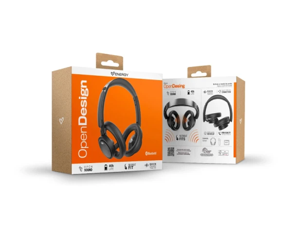 ENERGY SISTEM OpenDesign Headphones Black (M50061)  IT KOMPONENTE I PERIFERIJA