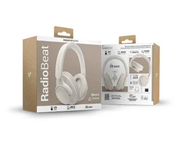 ENERGY SISTEM Cream RadioBeat Bluetooth slušalice krem (M45972)  IT KOMPONENTE I PERIFERIJA