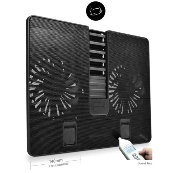 DeepCool U PAL Hladnjak za laptop 15.6\'' 2x140mm.Fan 1000rpm 92CFM 26dB 390x280x27mm USB3.0 (postolje IT KOMPONENTE I PERIFERIJA