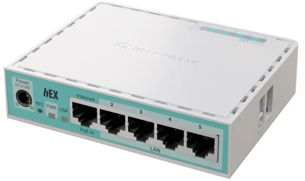 Mikrotik E50UG hEX, 5x Gigabit Ethernet ports, Passive PoE IT KOMPONENTE I PERIFERIJA