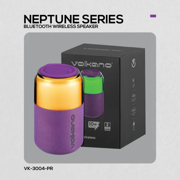 Volkano Neptune Bluetooth Zvučnik Wireless ljubicasti VK-3004-PR TV, AUDIO,VIDEO