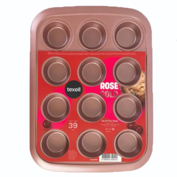 Modla za mafine i projice 12 rupa Texell Rose Gold TPRG-M320 POKUĆSTVO