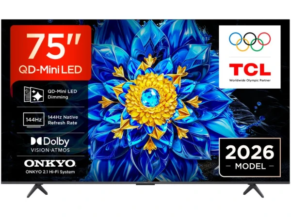 TCL Televizor 75P8L QLED-Mini LED 75'' 4K UHD 144Hz Google TV crna  TV, AUDIO,VIDEO
