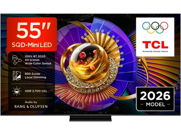 TCL Televizor 55C7LS QD-MiniLED 55'' 4K UHD 144Hz Google TV Bang&Olufsen crna TV, AUDIO,VIDEO