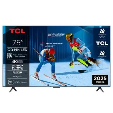 TCL Televizor 75C6K MiniLED-QLED 75'' 4K UHD 144Hz Google TV TV, AUDIO,VIDEO