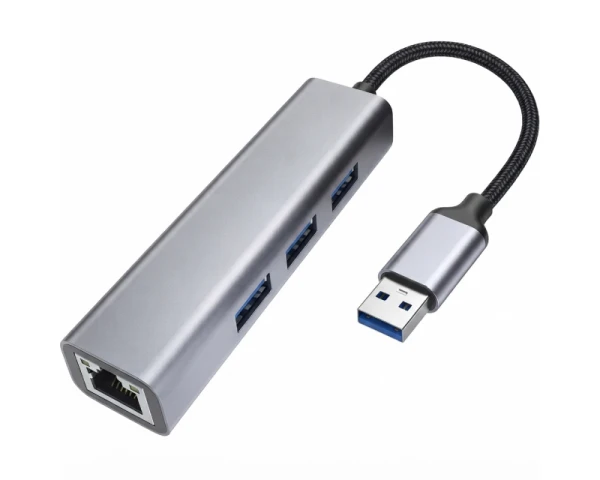 E-GREEN USB 3.0 - HUB (3 port USB 3.0 + 1port fast ethernet 1000Mbs)  IT KOMPONENTE I PERIFERIJA