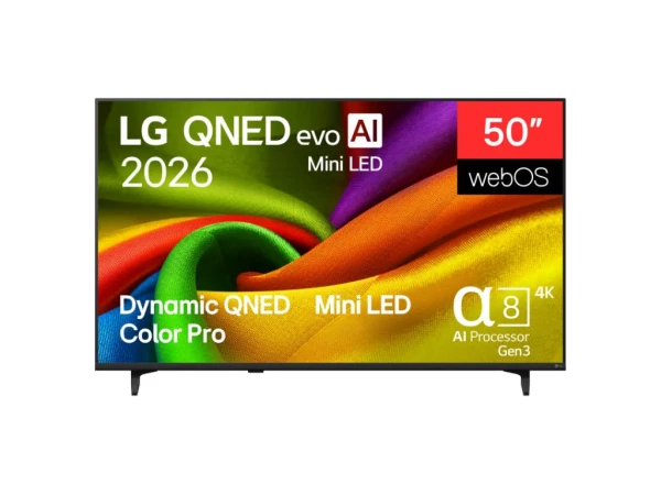 LG Televizor 50QNED8MB6C QNED-Mini LED 50'' 4K Ultra HD smart webOS 26 crna TV, AUDIO,VIDEO