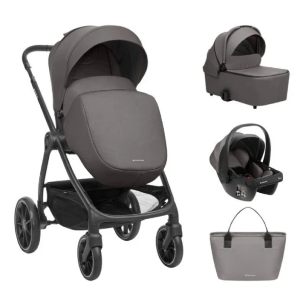 Kolica Modena 3in1 set sa I-SIZE I-Prime autosedištem i tvrdom korpom Dark Grey (KKB11281) SVE ZA BEBE I DECU