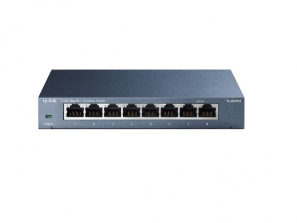 TP-LINK Switch Gigabit 8x RJ45 101001000Mbps Desktop metalno kucistealno kuciste' ( 'TL-SG108' )  IT KOMPONENTE I PERIFERIJA