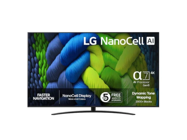 LG 86NANO82A6B NanoCell televizor 86'' 4K Ultra HD Smart TV, AUDIO,VIDEO