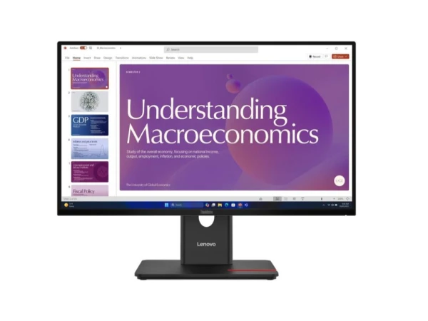 Lenovo ThinkVision T24D-40 64B9GAT1EU Monitor 23.8'' IPS, Full HD 1920x1080, 120Hz, USB-C 100W, RJ45 MONITORI