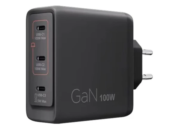 Lenovo Multi-port USB-C GaN punjač 100W, 3 USB-C porta (G0A6100BEU) LAPTOP  I DESKTOP RAČUNARI