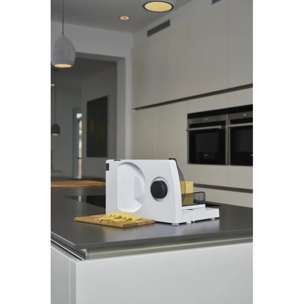 Ritter Orbis 7 sklopiva električna mesoreznica, 65W, sečivo 17cm, bela KUĆNI APARATI
