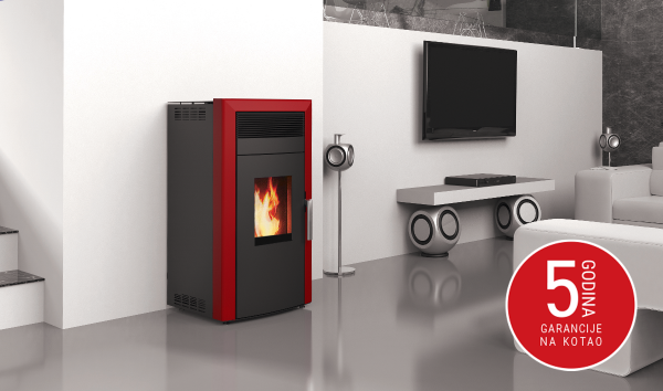 ALFA PLAM Commo 15 crvena, peć na pelet GREJANJE I KLIMATIZACIJA