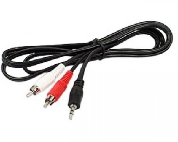 E-GREEN Kabl audio 3.5mm - 2xRCA 3m crni IT KOMPONENTE I PERIFERIJA